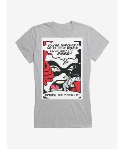Batman Harley Quinn Emotional Scene Girls T-Shirt by DC Comics