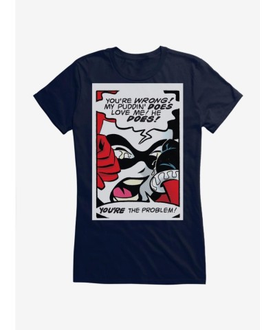 Batman Harley Quinn Emotional Scene Girls T-Shirt by DC Comics