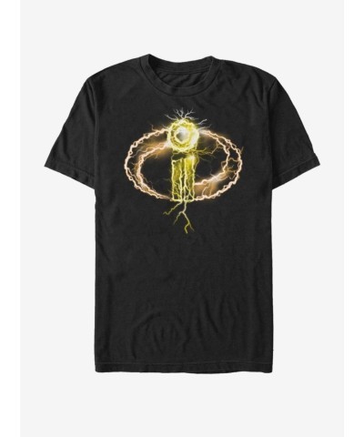 Disney Pixar Incredibles Lightning McQueen Logo T-Shirt - Unisex Black