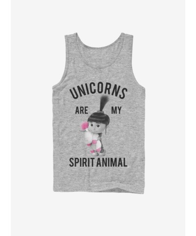 Minion Unicorn Spirit Grey Tank Top for Men
