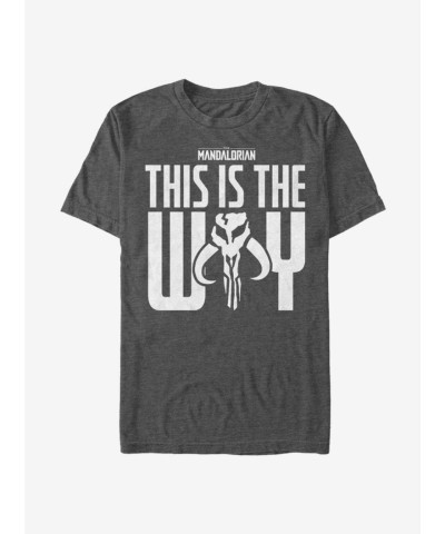 Mandalorian This Is The Way Unisex T-Shirt - Bold Iron Heart - BLACK