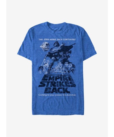 Star Wars Empire Strikes Back Blue Galaxy T-Shirt - Unisex