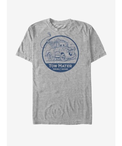 Disney Pixar Cars Mater Grey Lightweight T-Shirt for Men