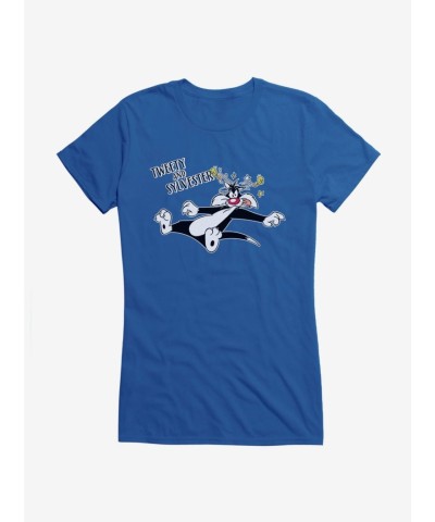 Looney Tunes Tweety Dizzy Sylvester Girls Lightweight Tee