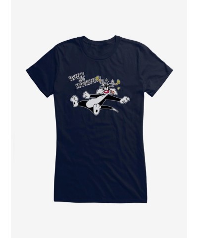 Looney Tunes Tweety Dizzy Sylvester Girls Lightweight Tee