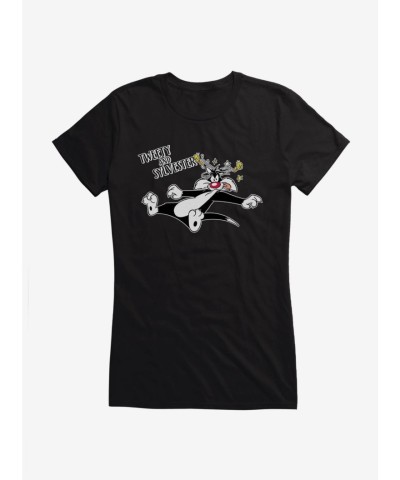 Looney Tunes Tweety Dizzy Sylvester Girls Lightweight Tee