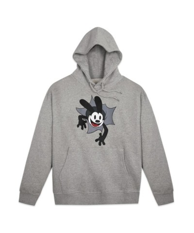 Oswald the Lucky Rabbit Pullover Hoodie - Disney100 Unisex Adult Plush Sweatshirt