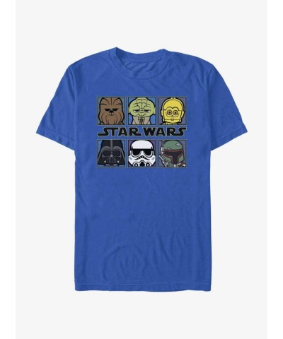 Chibi Star Wars Portraits Tee - Unisex Blue