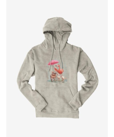 Fiona The Hippo Valentine's Day Men's Stay Dry Hoodie