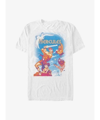 Extra Soft Disney Hercules Fade Box T-Shirt - White Men's