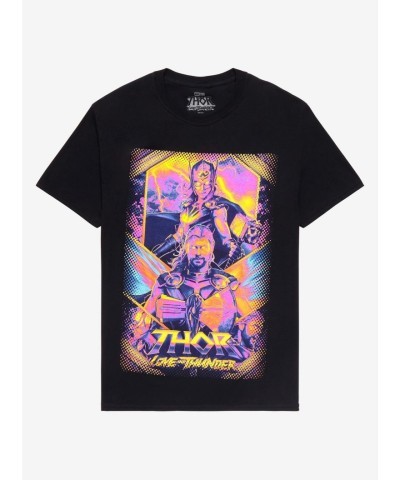 Marvel Thor: Cosmic Adventure Neon Graphic T-Shirt for Men/Unisex