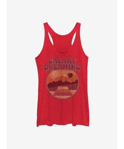 Star Wars Galaxy Inspired Girls Tank Top - Red