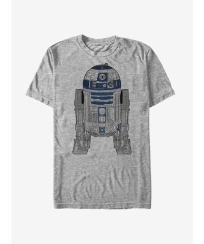 Star Wars R2-D2 Henna Design T-Shirt - Unisex Black