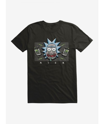 Rick And Morty 8-Bit Retro T-Shirt for Men