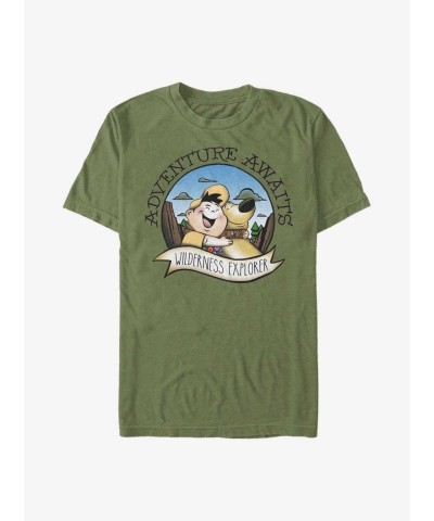 Extra Soft Disney Pixar Up Adventure T-Shirt - Men's Green