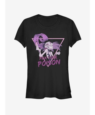 Disney Girls The Emperor's New Groove Cartoon T-Shirt - Lightweight Black Junior Size
