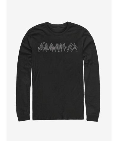 Star Wars The Rise Of Skywalker New Order Long Sleeve Tee - Men's Black