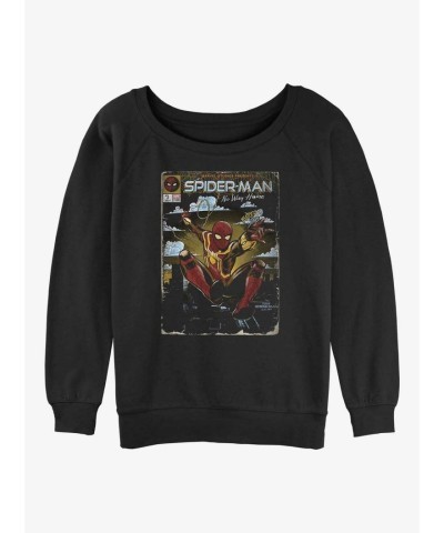 Marvel's Arachnidian Avenger Girls Lightweight Sweatshirt - Black