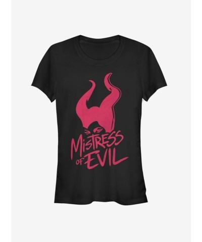 Disney Maleficent Mistress Of Evil Stamp T-Shirt for Girls - Black