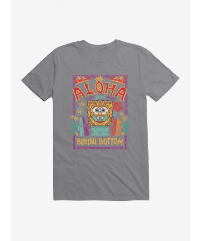 SpongeBob SquarePants Men's Lightweight Cotton Aloha T-Shirt