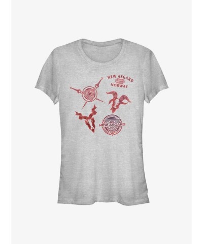 Marvel Girls T-Shirt Asgard Grey - Thor: Love and Thunder