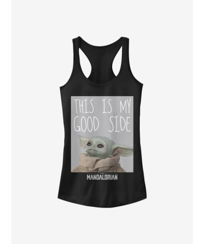 Star Wars Mandalorian Child Comfortable Girls Black Tank Top