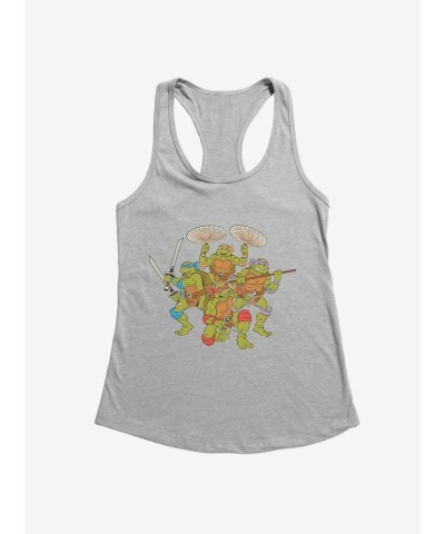Teenage Mutant Ninja Turtles Weapon-Themed Girls Tank Top