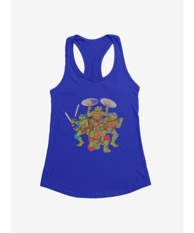 Teenage Mutant Ninja Turtles Weapon-Themed Girls Tank Top