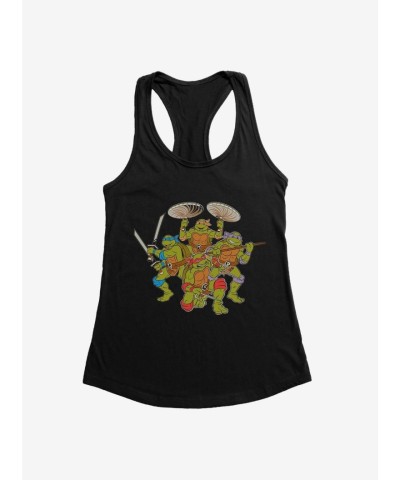 Teenage Mutant Ninja Turtles Weapon-Themed Girls Tank Top