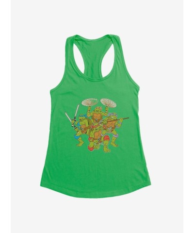 Teenage Mutant Ninja Turtles Weapon-Themed Girls Tank Top