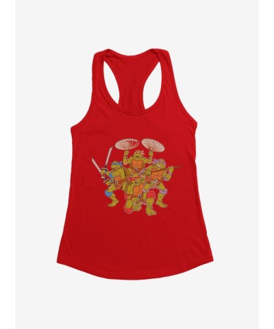 Teenage Mutant Ninja Turtles Weapon-Themed Girls Tank Top