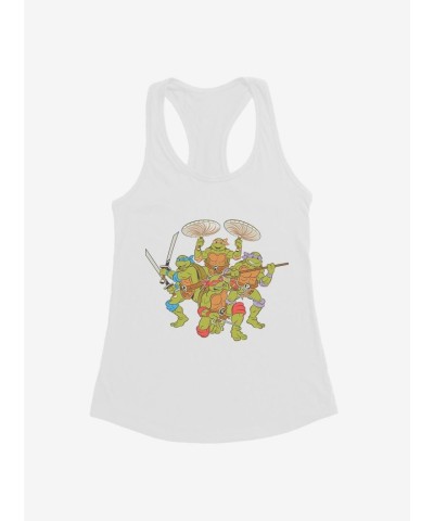 Teenage Mutant Ninja Turtles Weapon-Themed Girls Tank Top