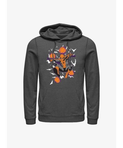 Marvel Spidey Webs Grey Hoodie for Men