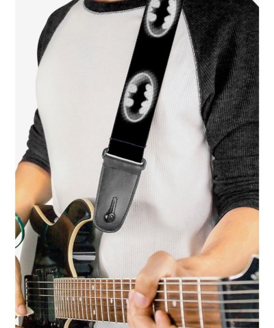 DC Comics Batman Cloudy Bat Signal Guitar Strap - USA Made