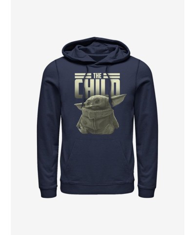 The Mandalorian Child Logo Blue Unisex Hoodie