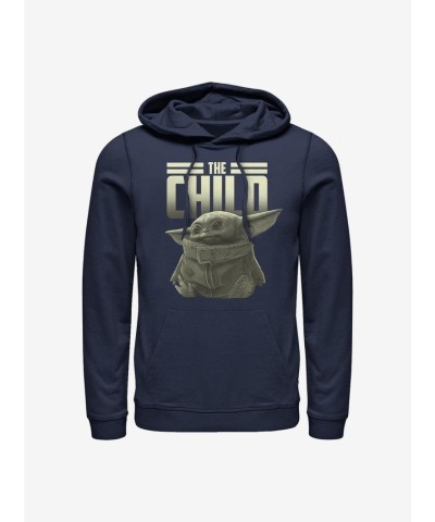 The Mandalorian Child Logo Blue Unisex Hoodie