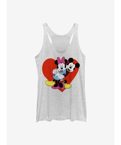 Disney Girls' Be Mine Mickey Mouse Tank Top - White