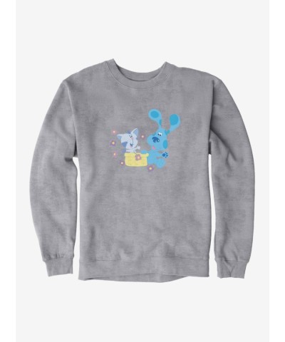 Blue's Clues Men's Periwinkle Surprise Fleece Sweatshirt