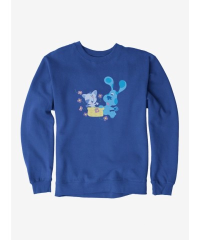 Blue's Clues Men's Periwinkle Surprise Fleece Sweatshirt
