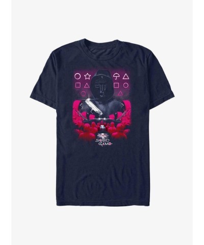 Squid Game Faceless Horror T-Shirt - Men's Blue