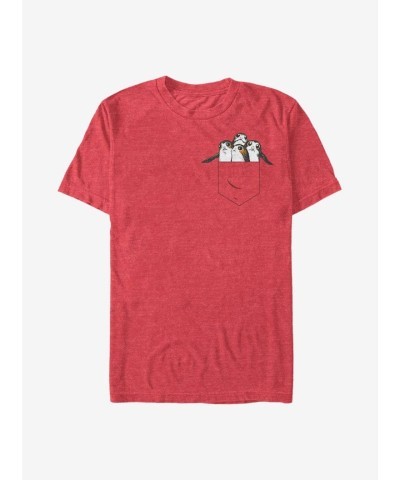 Star Wars Porgs Lightweight T-Shirt - Men's RED