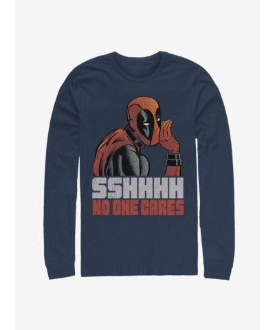 Marvel's Deadpool Graphic No One Men's Cotton T-Shirt - Blue
