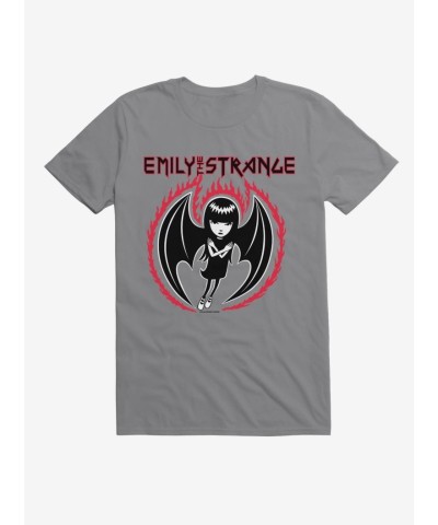 Emily the Strange Bat Wings Tee - Unisex Black Lightweight Cotton