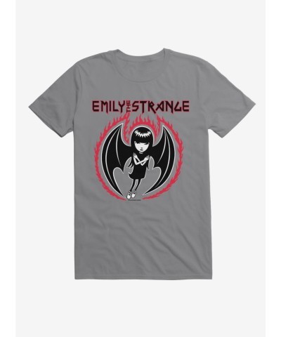 Emily the Strange Bat Wings Tee - Unisex Black Lightweight Cotton