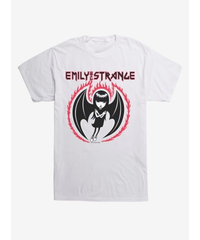 Emily the Strange Bat Wings Tee - Unisex Black Lightweight Cotton