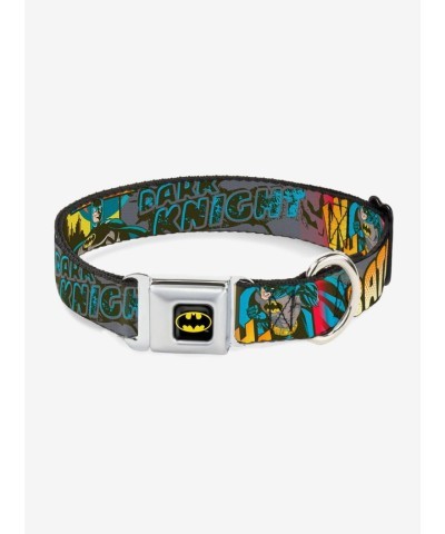 DC Comics Justice League Batman Dark Knight Seatbelt Inspired Pet Collar
