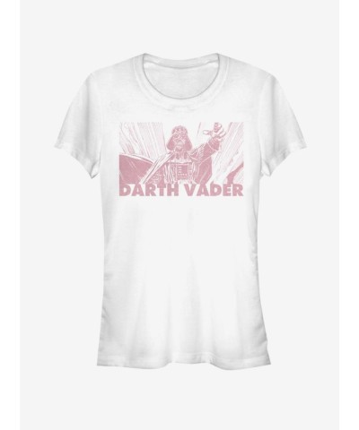 Darth Vader White One-Tone T-Shirt for Girls