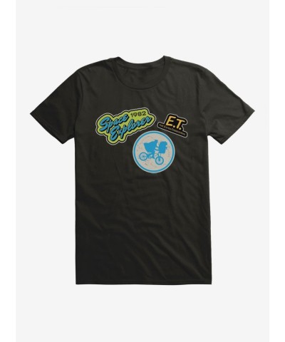 E.T. Movie Themed Patches Men's Unisex T-Shirt