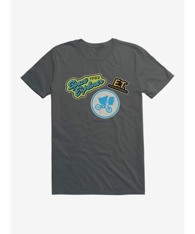 E.T. Movie Themed Patches Men's Unisex T-Shirt