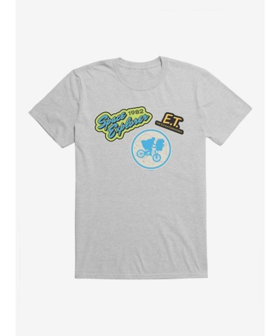 E.T. Movie Themed Patches Men's Unisex T-Shirt